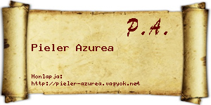 Pieler Azurea névjegykártya